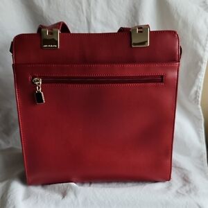 Liz Claiborne Elegant Red Tote Bag